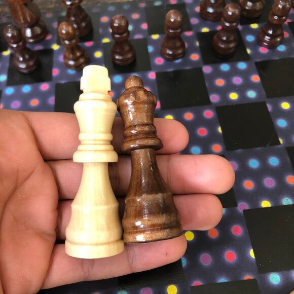 Scrapbook Chess Set - Midnight Polka Dots - Picture 5 of 10